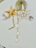 Mother of Pearl Pikake flower necklace
