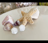 Mother of Pearl flower stud earings