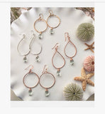 Gemstone Hoop Earrings